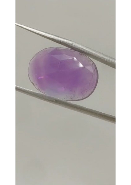 12.35 Ct 20.8x14.6 mm Oval Rose Cab.purple Natural Amethyst
