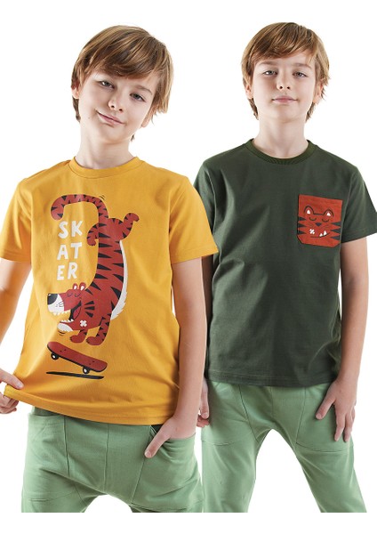 Skater Erkek Çocuk 2'li T-Shirt Takım