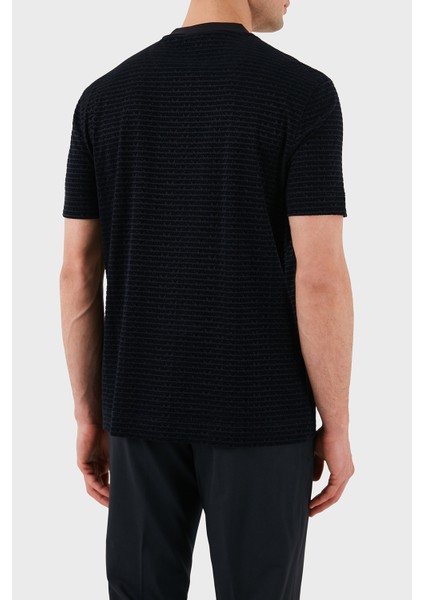 Jakarlı Regular Fit Pamuklu Bisiklet Yaka T Shirt Erkek T SHİRT EM001288 AF10017 FB229 fiyatları