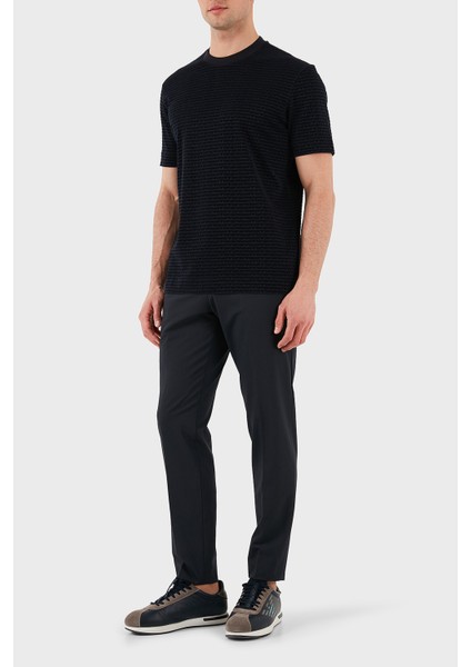 Jakarlı Regular Fit Pamuklu Bisiklet Yaka T Shirt Erkek T SHİRT EM001288 AF10017 FB229 modelleri