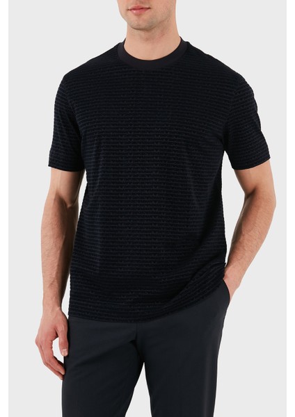 Jakarlı Regular Fit Pamuklu Bisiklet Yaka T Shirt Erkek T SHİRT EM001288 AF10017 FB229 indirimleri