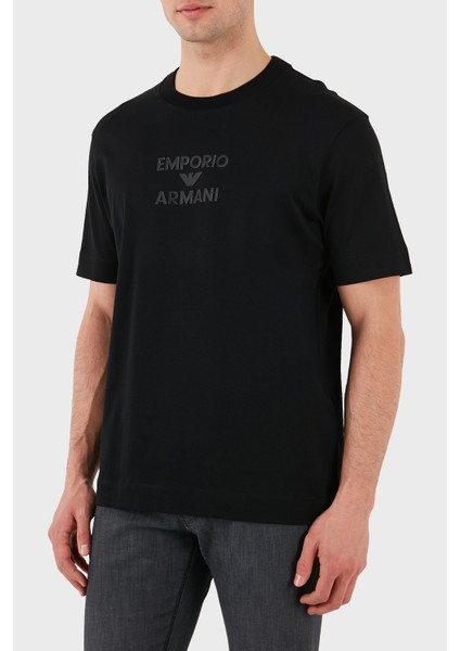 Logo Baskılı Pamuklu Regular Fit Bisiklet Yaka T Shirt Erkek T SHİRT EM000780 AF12926 UC001 indirimleri