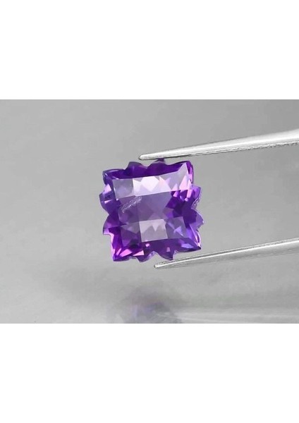 4.29 Ct 10.2x10.2 mm Vs Fancy Natural Unheated Purple Amethyst, Brazil