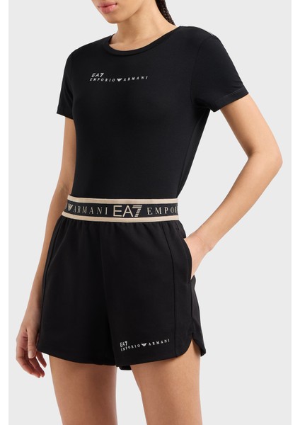 Pamuk Karışımlı Regular Fit Logolu Short Bayan SHORT 7W000280 AF12501 UC001