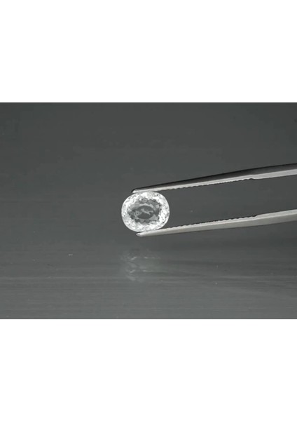 1.31 Ct 7.5x6.2 mm Oval Natural Unheated Light Blue Auamarine Brazil