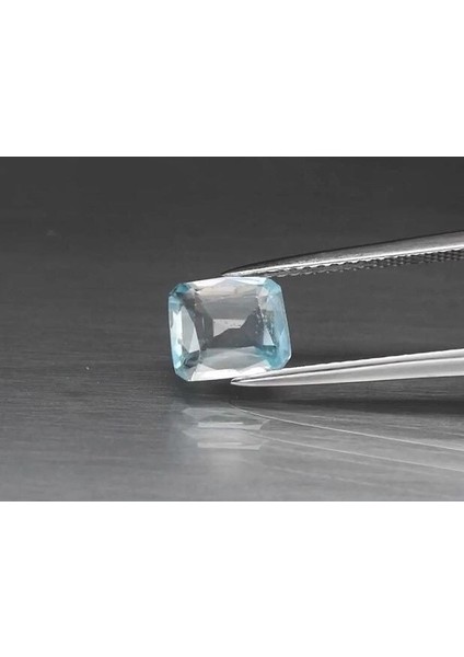 1.68 Ct 7.3x6.4 mm Vs Octagon Natural Gentle Heat Blue Zircon, Africa