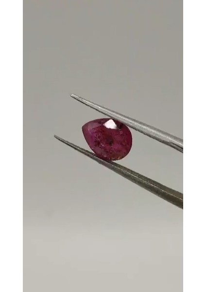 2.00 Ct 8.7x6.8 mm Pear Natural Unheated Ruby