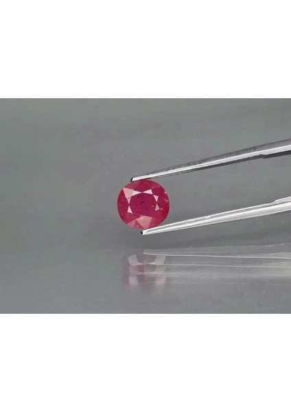 1.73 Ct 7.5x7 mm Cushion Purplish Red Ruby Unheated Tanzania