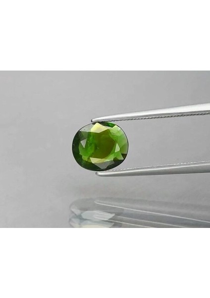 1.24 Ct 8.5x7.3 mm Oval Natural Unheated Green Chrome Tourmaline, Mozambique