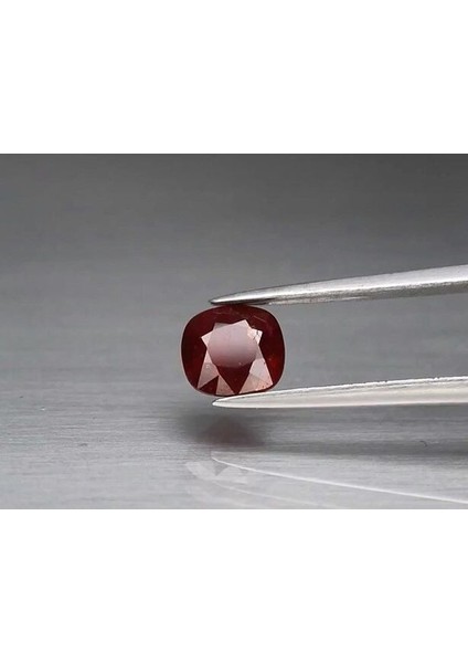 1.21 Ct 5.7x5.4 mm Cushion Red Ruby Unheated Madagascar