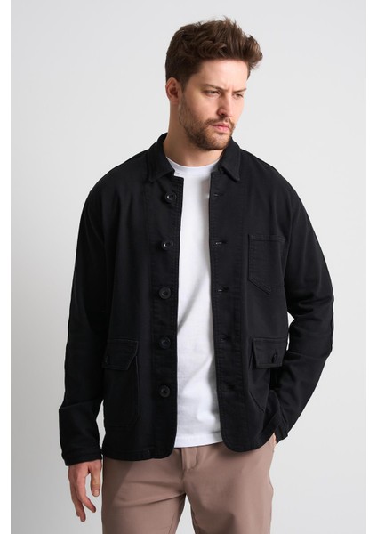 Alexandergardı Düğmeli Cep Detaylı Erkek Denim Ceket (EC-J53-01) fiyatları