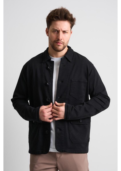 Alexandergardı Düğmeli Cep Detaylı Erkek Denim Ceket (EC-J53-01) fırsatları