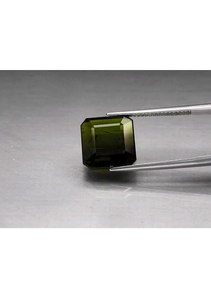 9.07 ct 11.8X11.4 mm Octagon Natural Unheated Green Tourmaline, Nigeria