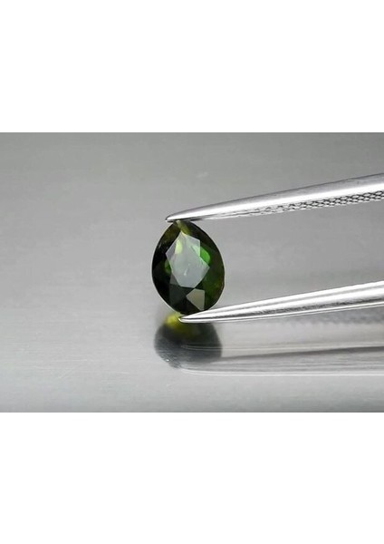 1.00 ct 7x5.2 mm Pear Natural Unheated Green Chrome Tourmaline, Tanzania