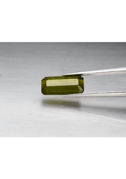 2.44 ct 11.3x5.5 mm Octagon Natural Unheated Olive Green Tourmaline, Africa