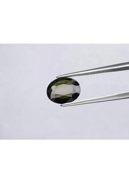 2.62 ct 11X9.2 mm Oval Natural Unheated Green Tourmaline Gemstone Mozambique