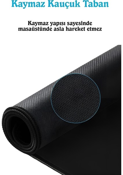 Gaming 90x30 Kaymaz Taban Dikiş Kenarlı Oyuncu Mousepad