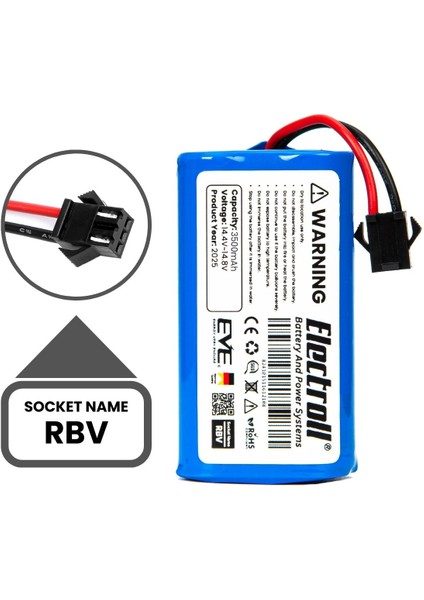 Ikohs Netbot S14 Uyumlu Batarya (Maksimum Kapasite) 3500MAH Pil Robot Süpürge Bataryası