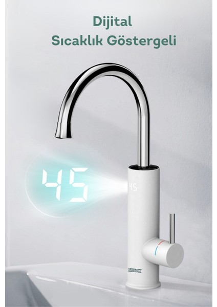 Elektrikli Sıcak Su Musluğu Termal Musluk Ani Su Isıtıcı Musluk (Alttan Girişli) fiyatları