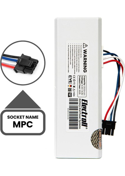 Xiaomi Mi Vacuum Mop 1c 2in1 Uyumlu Batarya (Ultra Yüksek Kapasite) 3500MAH Robot Süpürge STYTJ01ZHM