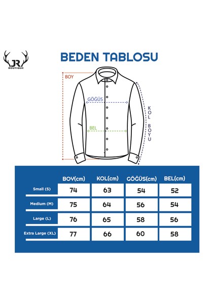Erkek Pamuklu Cepsiz Basic Uzun Kollu Gömlek