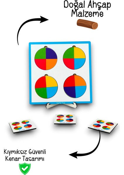 Ahşap Renkler Kodlama Puzzle,egitici Puzzle Renkler,montessori Egitici Oyuncak,ahsap Egitici Yapboz