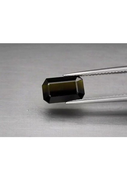 2.91 ct 10.6x6.6 mm Vs Octagon Natural Unheated Deep Olive Green Tourmaline
