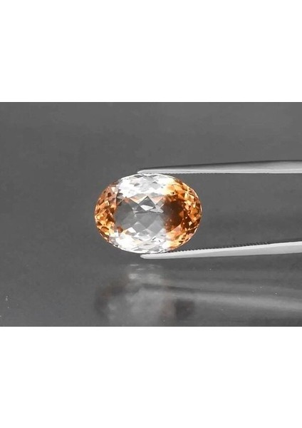 12.07 ct 15.5X11.5 mm Vs Oval Natural Light Champagne Topaz, Brazil