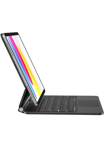 Apple iPad Pro 13inç M4 Klavyeli Kılıf Magic Keyboard Touchpad Aydınlatmalı Klavye A2925 A2926 A3007