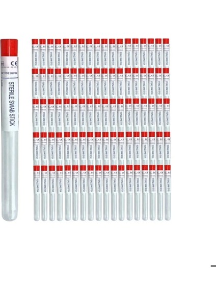 Stuart Besiyersiz Swab - Steril Eküvyon Çubuğu Swap - 100 Adetlik Toptan Set