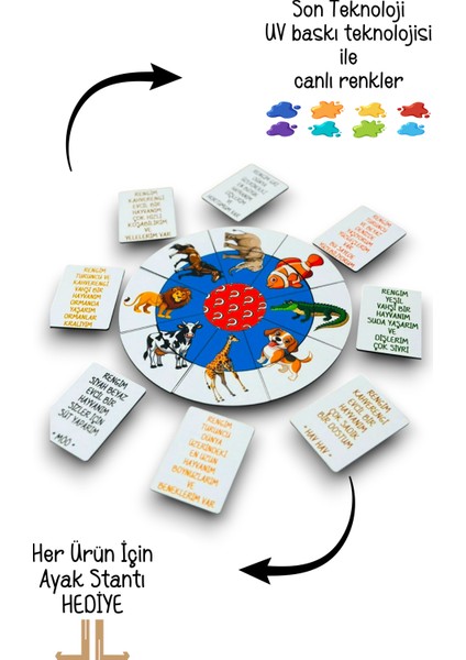 Hayvanlar Kuyruk Bulmaca Zeka Oyunu, Ahşap Eğitici Oyuncak, Eşleştirme, Parça Bulma, Kuyruk Puzzle fırsatları