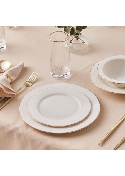 Forever Bone Eva 24 Parça 6 Kişilik Yemek Takımı Gold fırsatları