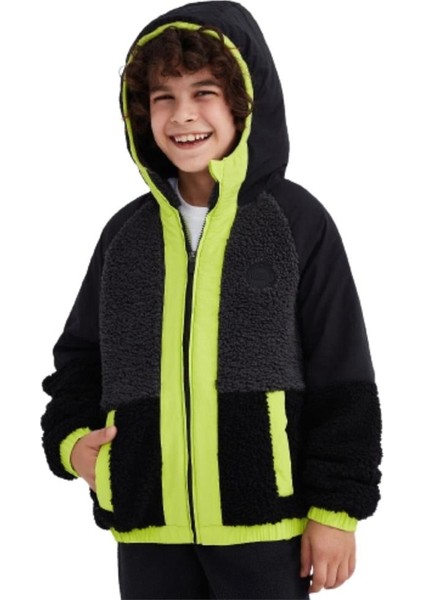 B Outdoor Fleece Full Zip Sherpa SK232203-001 Siyah Sweatshirt fiyatları