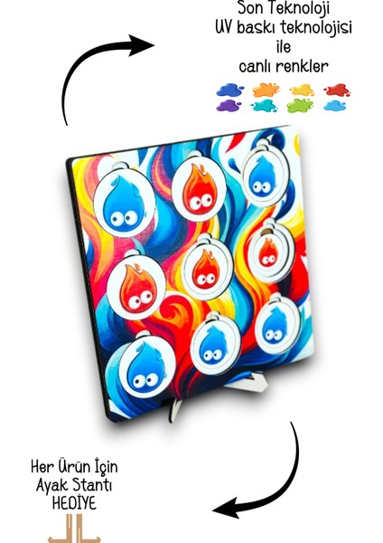 Ateş ve Su Xox Strateji Zeka Oyunu Xox Tic Tac Toe Oyunu Mini Ahşap Oyun Xox Ahsap Oyuncak indirimleri