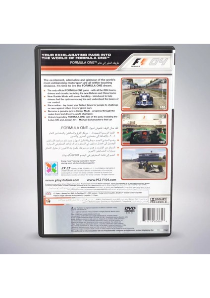 F1 2004 Formula One Ps2 Playstation 2