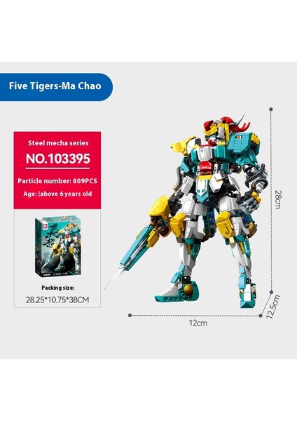 Yeni Mecha Blok Puzzle Montaj Yapı Taşı Oyuncaklar Süsler (Yurt Dışından)