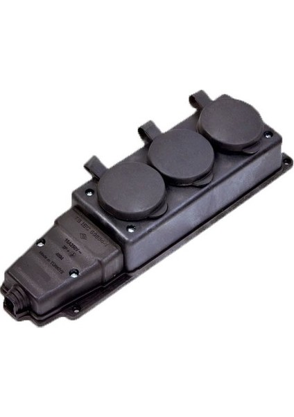 1 x 16 A Kauçuk Üçlü Grup Priz 220