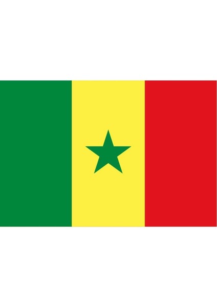 Senegal Gönder Bayrağı (100x150 Cm)