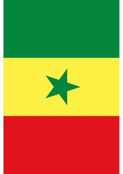 Senegal Gönder Bayrağı (100x150 Cm)