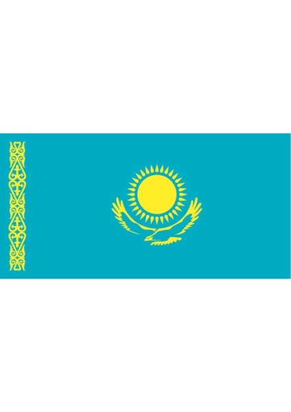 Kazakistan Gönder Bayrağı (100x150 Cm)