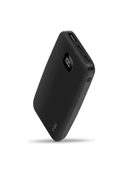 Chargeup LCD 10.000 mAh Taşınabilir Şarj Aleti / Powerbank Siyah