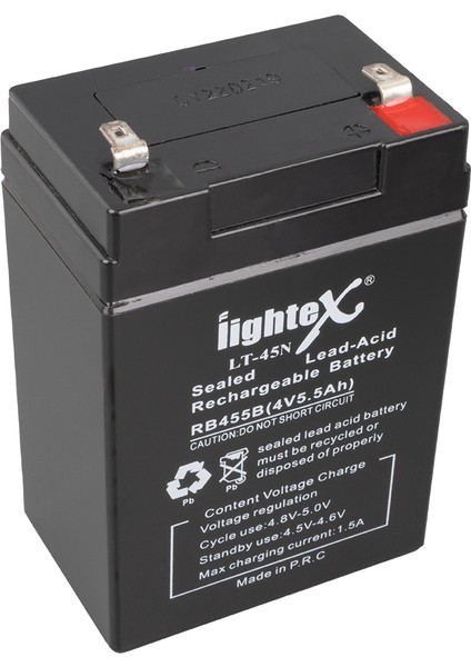 LT-45N 4 Volt - 5 Amper Kuru Akü (Işildak Aküsü)