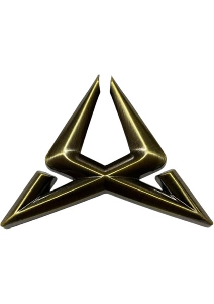 Cupra Metal Arma Yapıştırma Spor Bronz Renk Desenli Metal Arma Bagaj Çamurluk 1 Adet