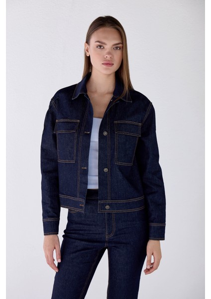 Rahat Kesim Denim Ceket