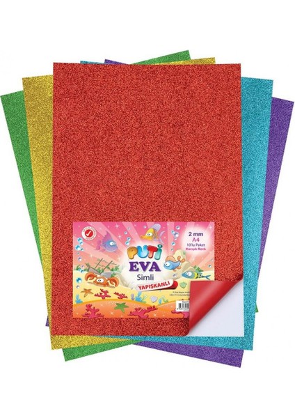 Eva Simli Yapışkanlı 20x30 cm 2 mm 10 Renk