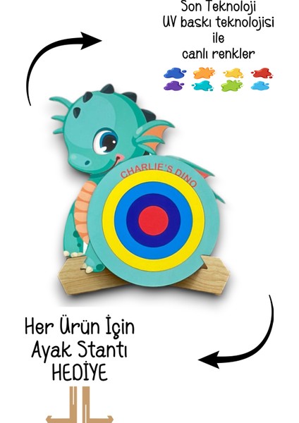 Dinazor Puzzle,egitici Puzzle Dinazor,montessori Egitici Oyuncak,ahsap Egitici Yapboz Montessori Oyu