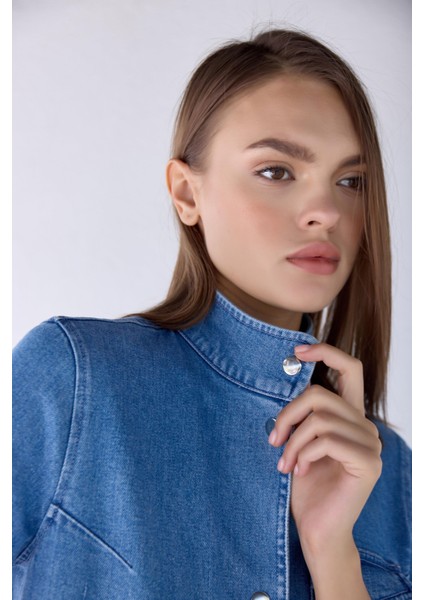 Regular Fit Denim Ceket
