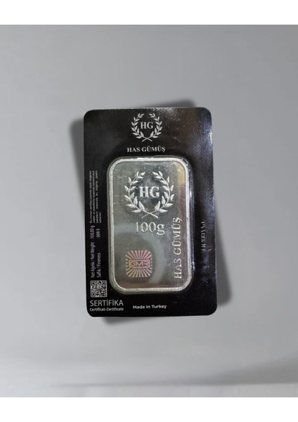 Sertifikalı 100 Gr Külçe Gümüş 999 Ayar modelleri