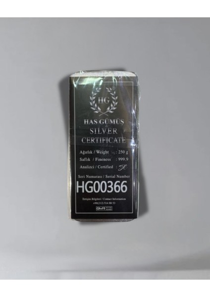 Sertifikalı 2 Adet 250 Gr Külçe Gümüş 999 Ayar modelleri