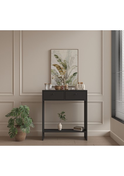 Kahve Köşesi& Dresuar Petek Üstü Safir Meşe& Antrasit